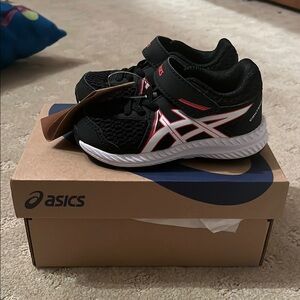 ASICS Kids Black Contend Shoes